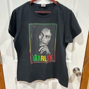 Port and Company Black Graphic Tee